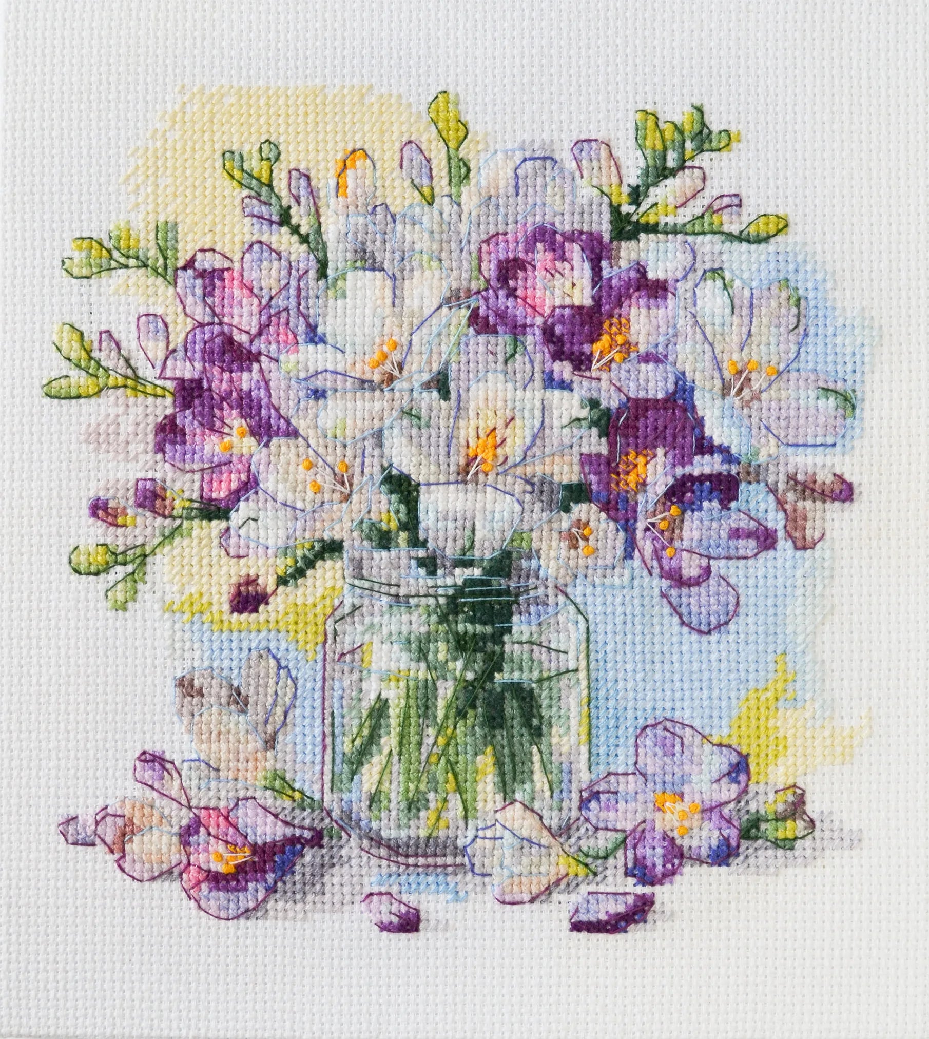 Cross Stitch Kit Cross-stitch kits The first bouquet