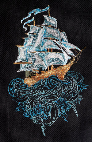Cross Stitch Kit Cross-stitch kits Sailboat