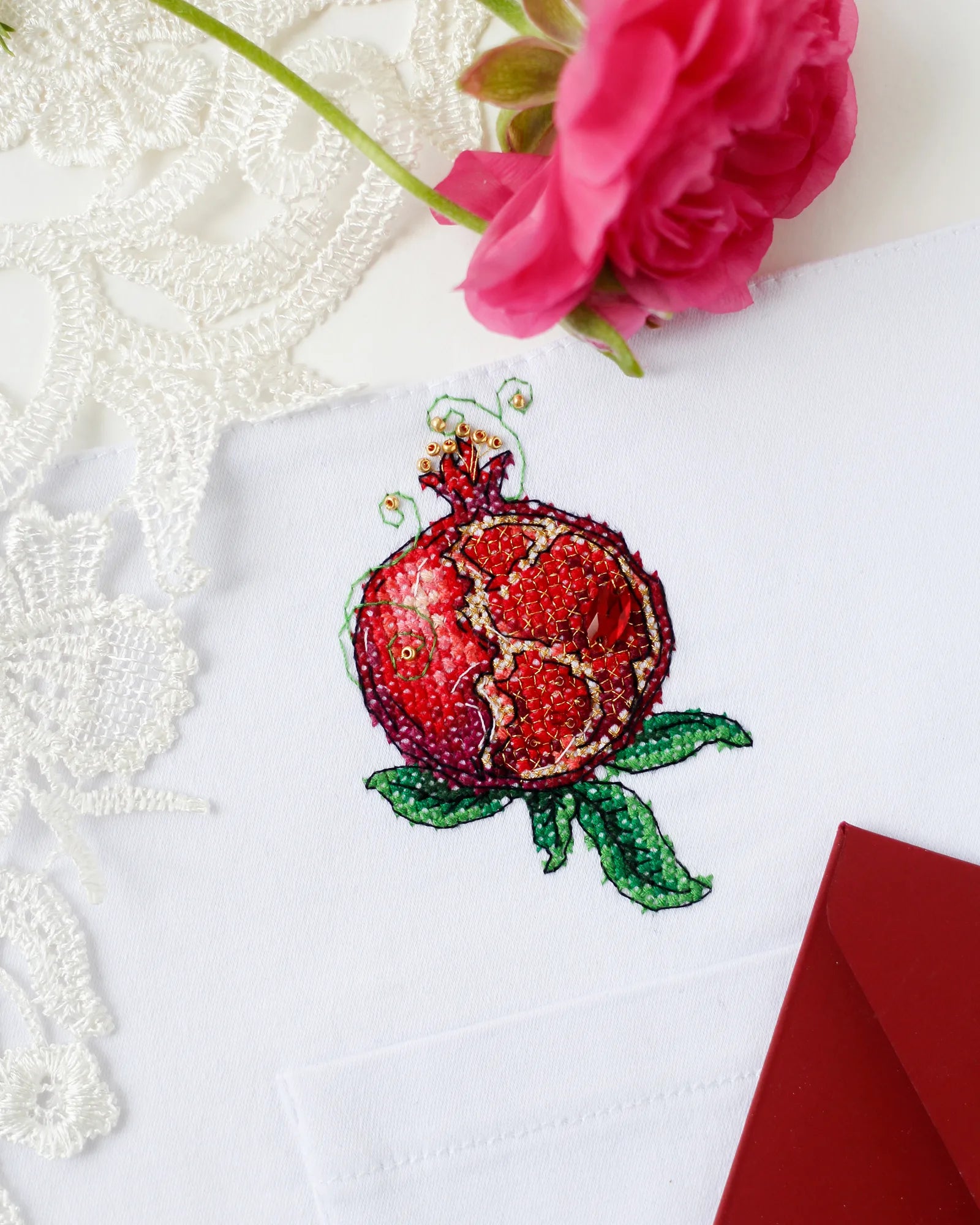 Cross Stitch Kit On Clothes Cross-stitch kits Garnet-1