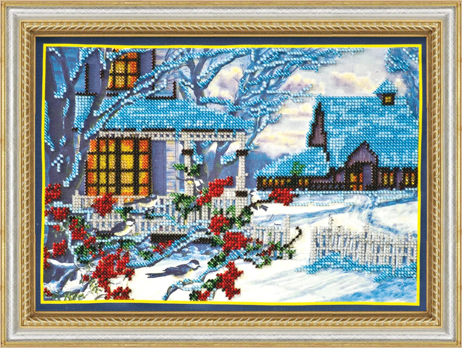 Bead Embroidery Kit Main Bead Embroidery Kit Winter evening