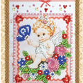 Postcards Bead Embroidery Kit Postcard Bead embroidery kit Gentle angel