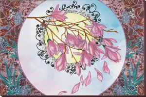 Bead Embroidery Kit Main Bead Embroidery Kit Blooming magnolia