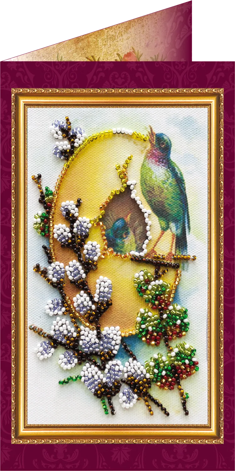 Postcards Bead Embroidery Kit Postcard Bead embroidery kit Easter – 7