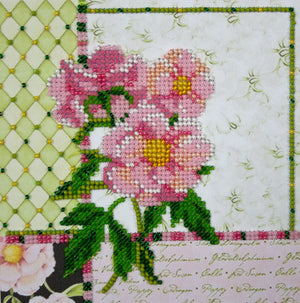 Bead Embroidery Kit Mini Bead embroidery kit Shabby chic