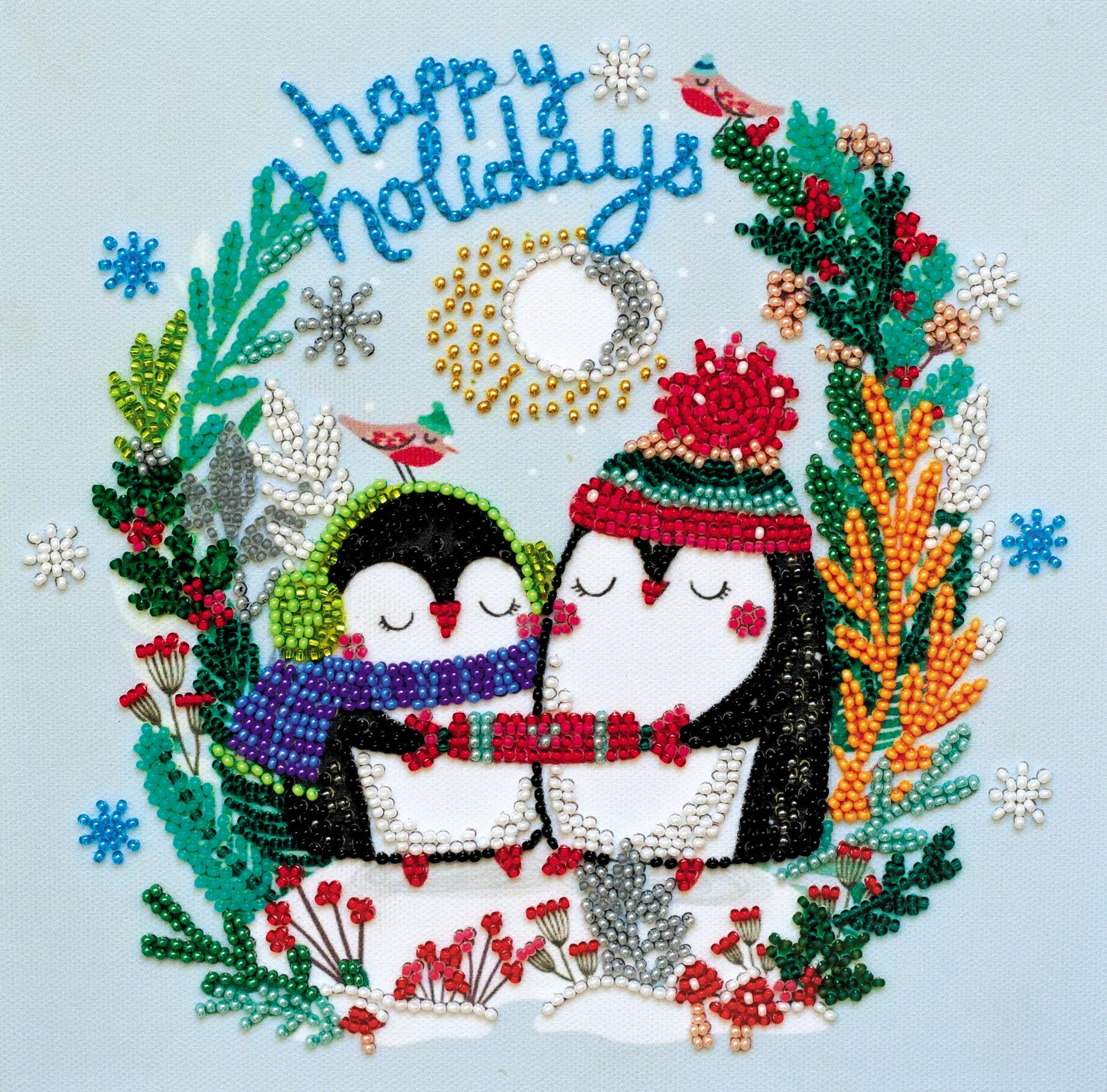 Bead Embroidery Kit Mid-sized bead embroidery kit Sweet winter
