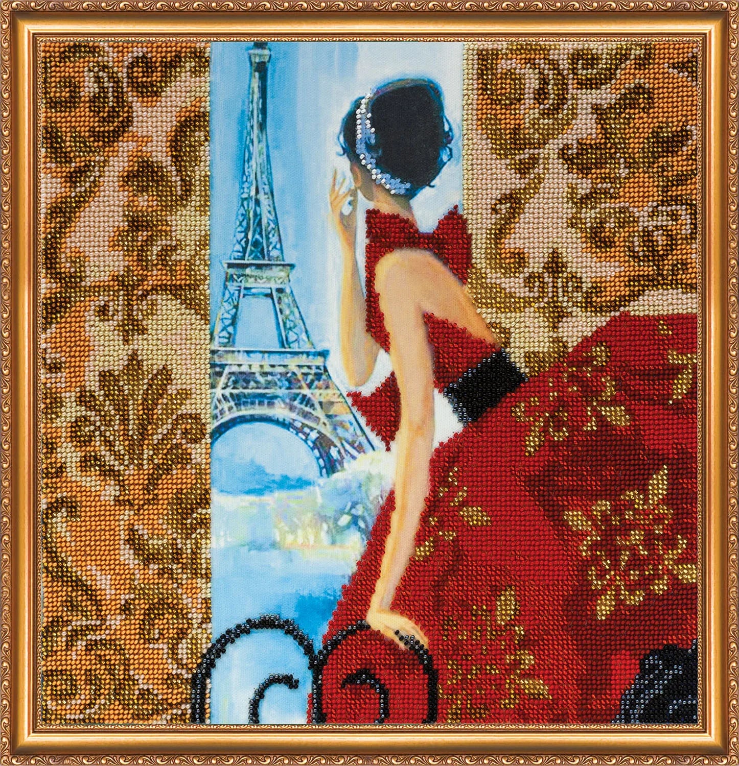 Bead Embroidery Kit Main Bead Embroidery Kit Window to Paris