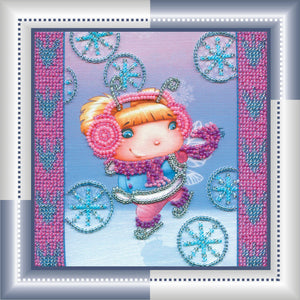 Bead Embroidery Kit Snow Angel