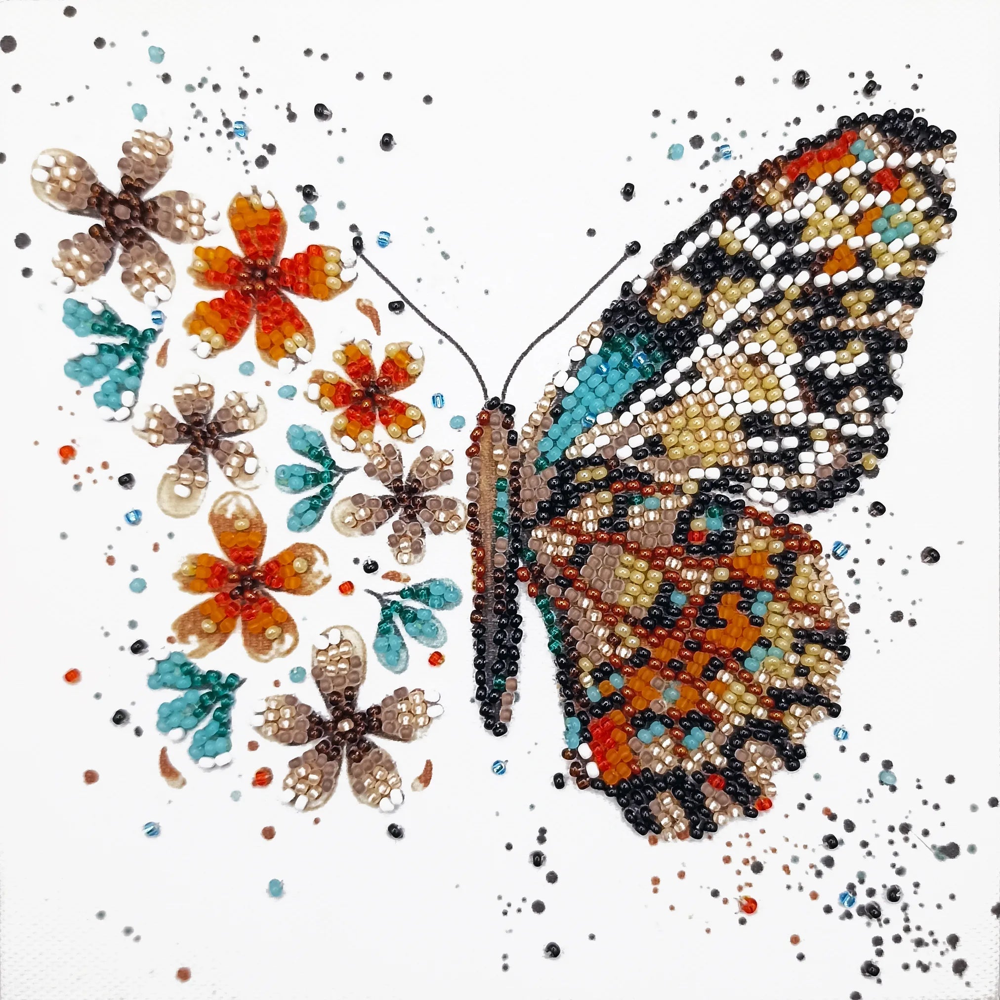 Bead Embroidery Kit Mini Bead embroidery kit Tigre wings