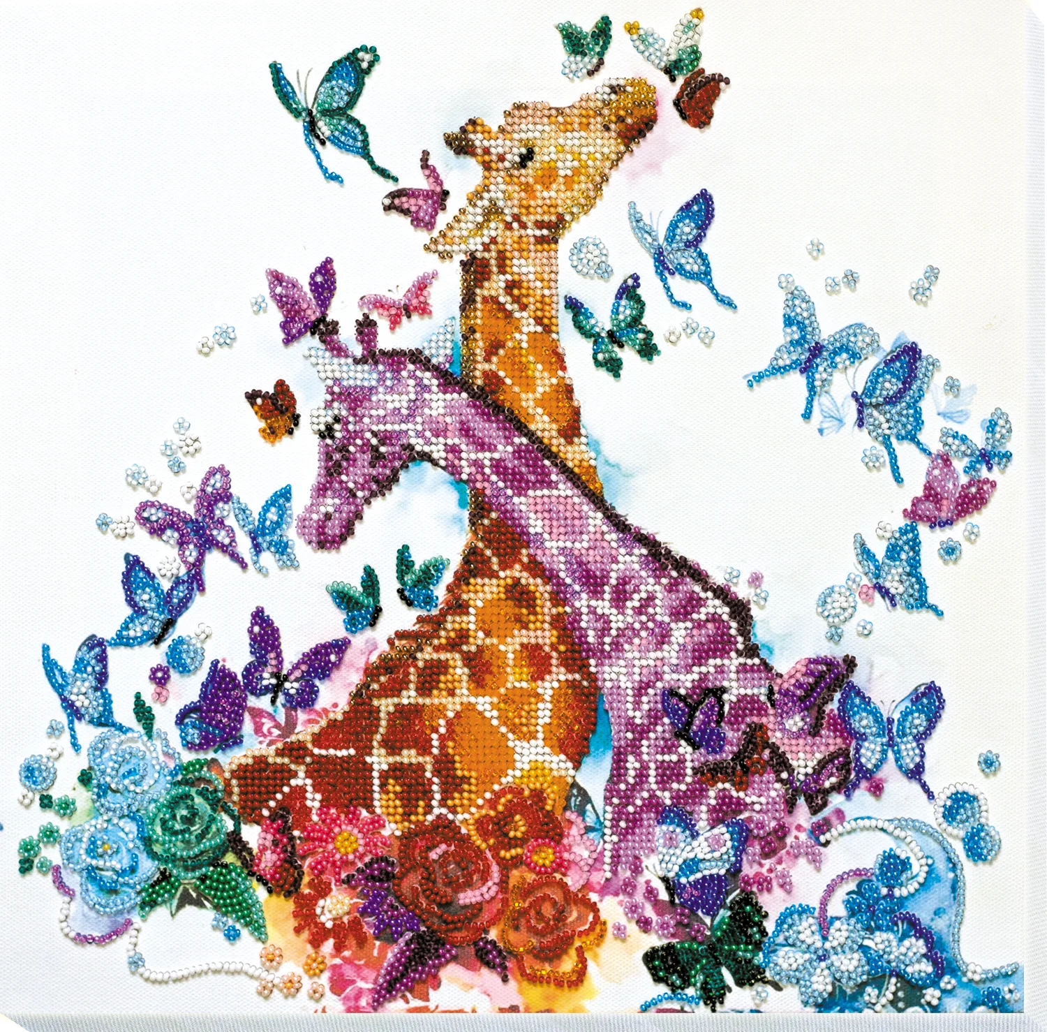 Bead Embroidery Kit Main Bead Embroidery Kit Spotty giraffes