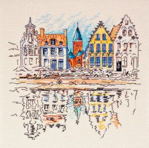 Cross Stitch Kit Cross-stitch kits Colored town-1