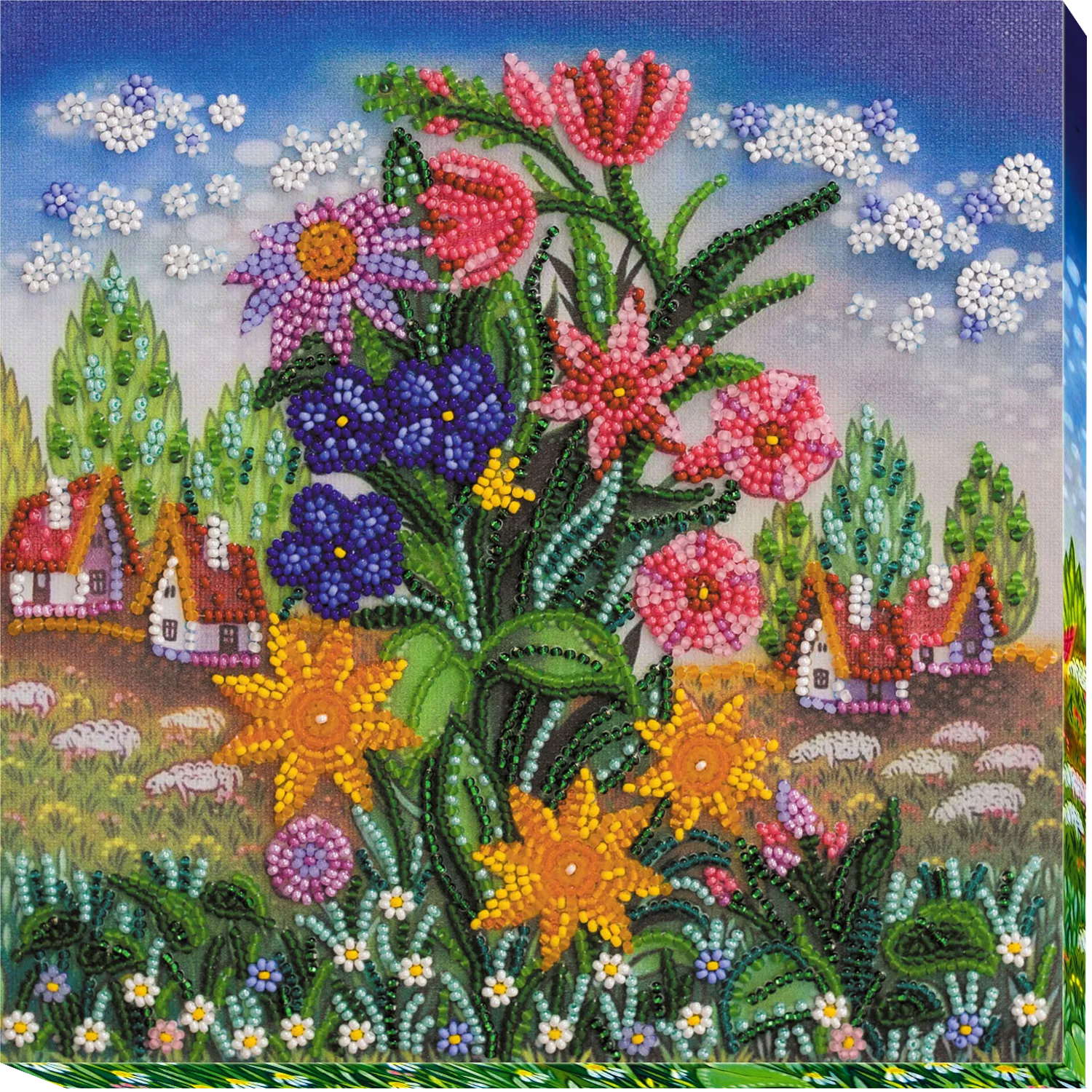 Bead Embroidery Kit Mid-sized bead embroidery kit Earth stars