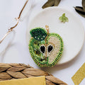 Brooch Embroidery Kit Decoration Green apple