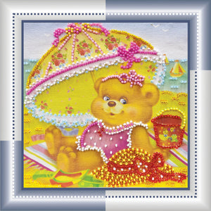 Bead Embroidery Kit Mini Bead embroidery kit On a beach