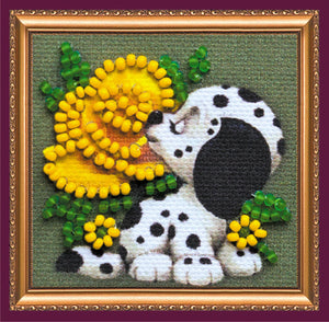 Magnets Bead Embroidery Kit Mini Magnets Bead embroidery kit Puppy