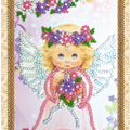 Postcards Bead Embroidery Kit Postcard Bead embroidery kit Lovely angel