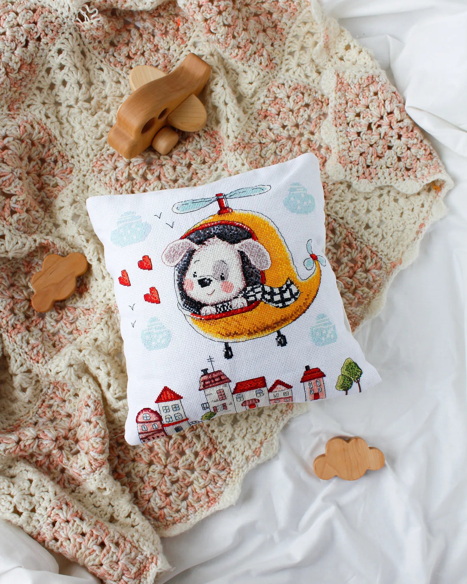 Cross Stitch Kit For Cushion Cross-stitch kits An amusing trip