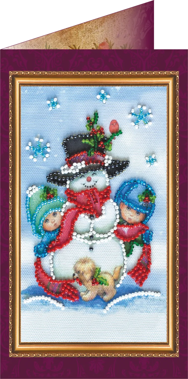 Postcards Bead Embroidery Kit Postcard Bead embroidery kit Happy New Year – 8