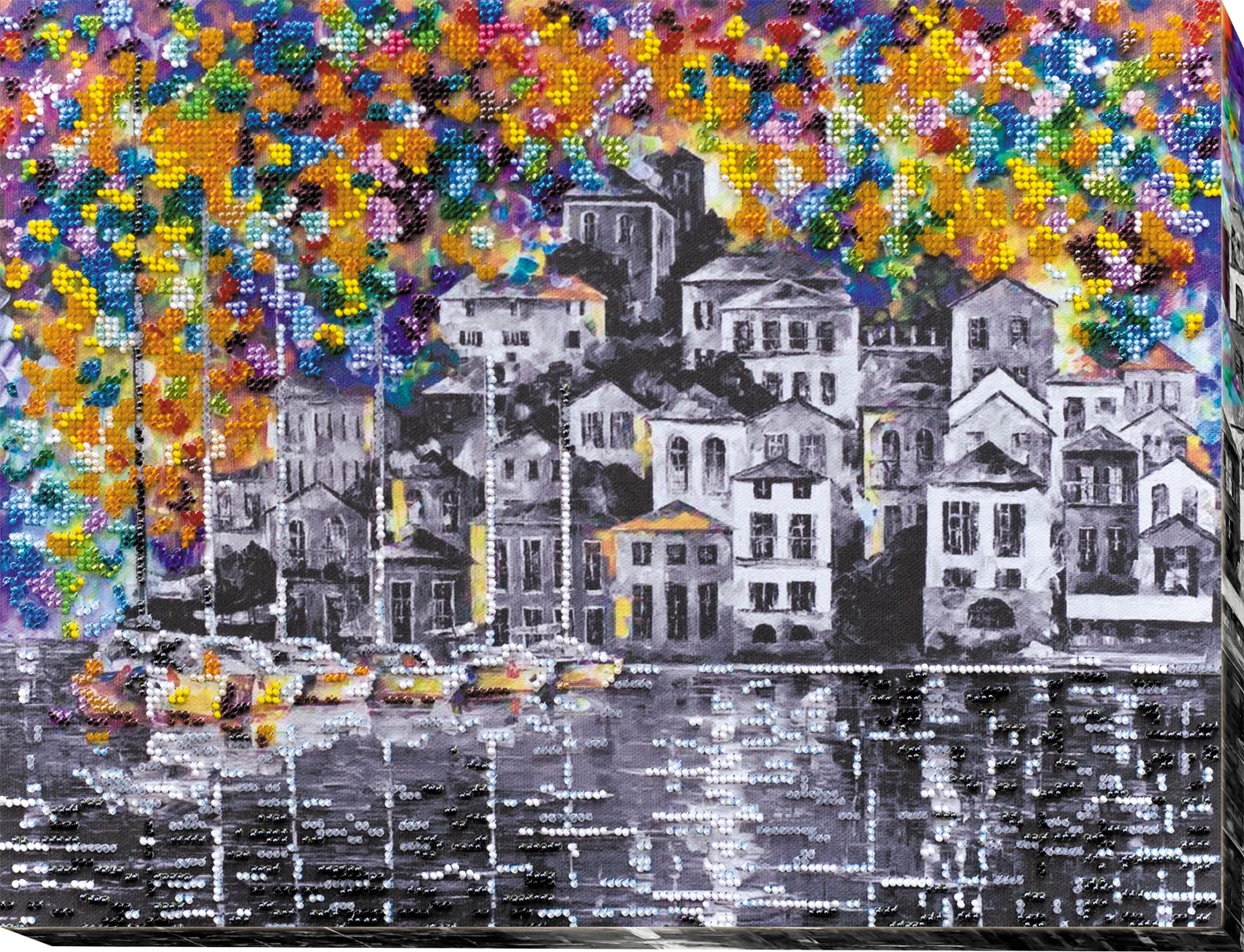 Bead Embroidery Kit Main Bead Embroidery Kit A town wakes up