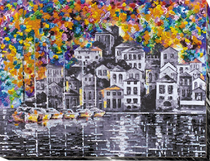 Bead Embroidery Kit Main Bead Embroidery Kit A town wakes up