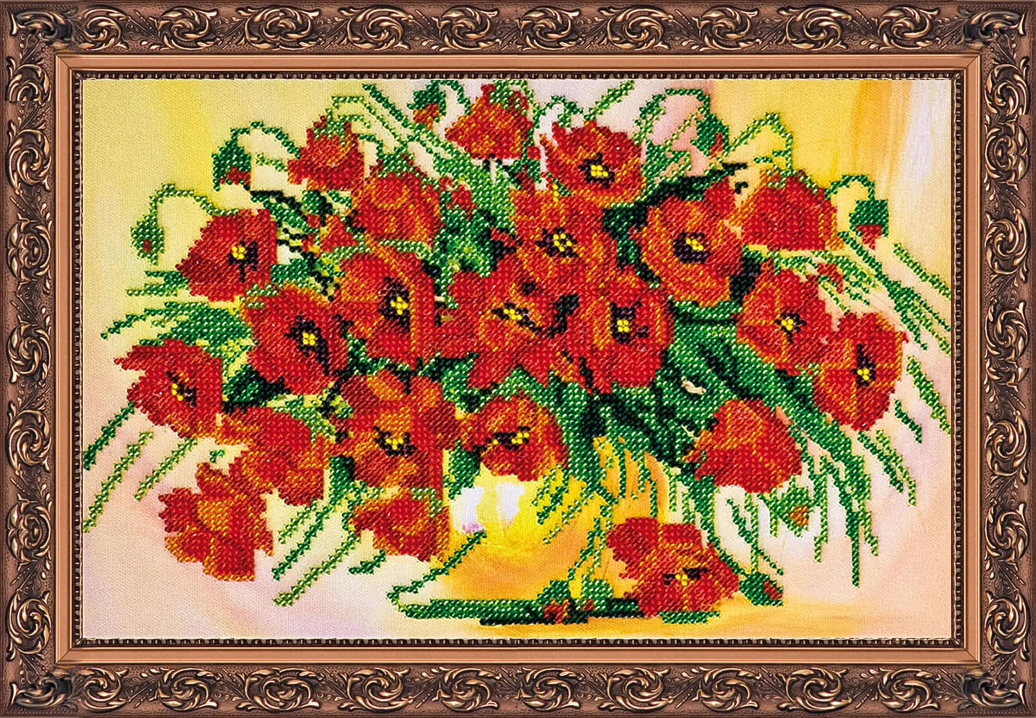 Bead Embroidery Kit Main Bead Embroidery Kit Scarlet glow