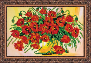 Bead Embroidery Kit Main Bead Embroidery Kit Scarlet glow
