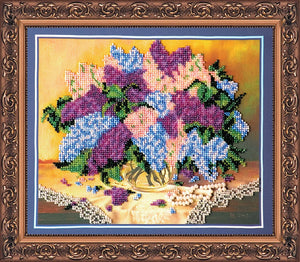 Bead Embroidery Kit Main Bead Embroidery Kit Lilacs