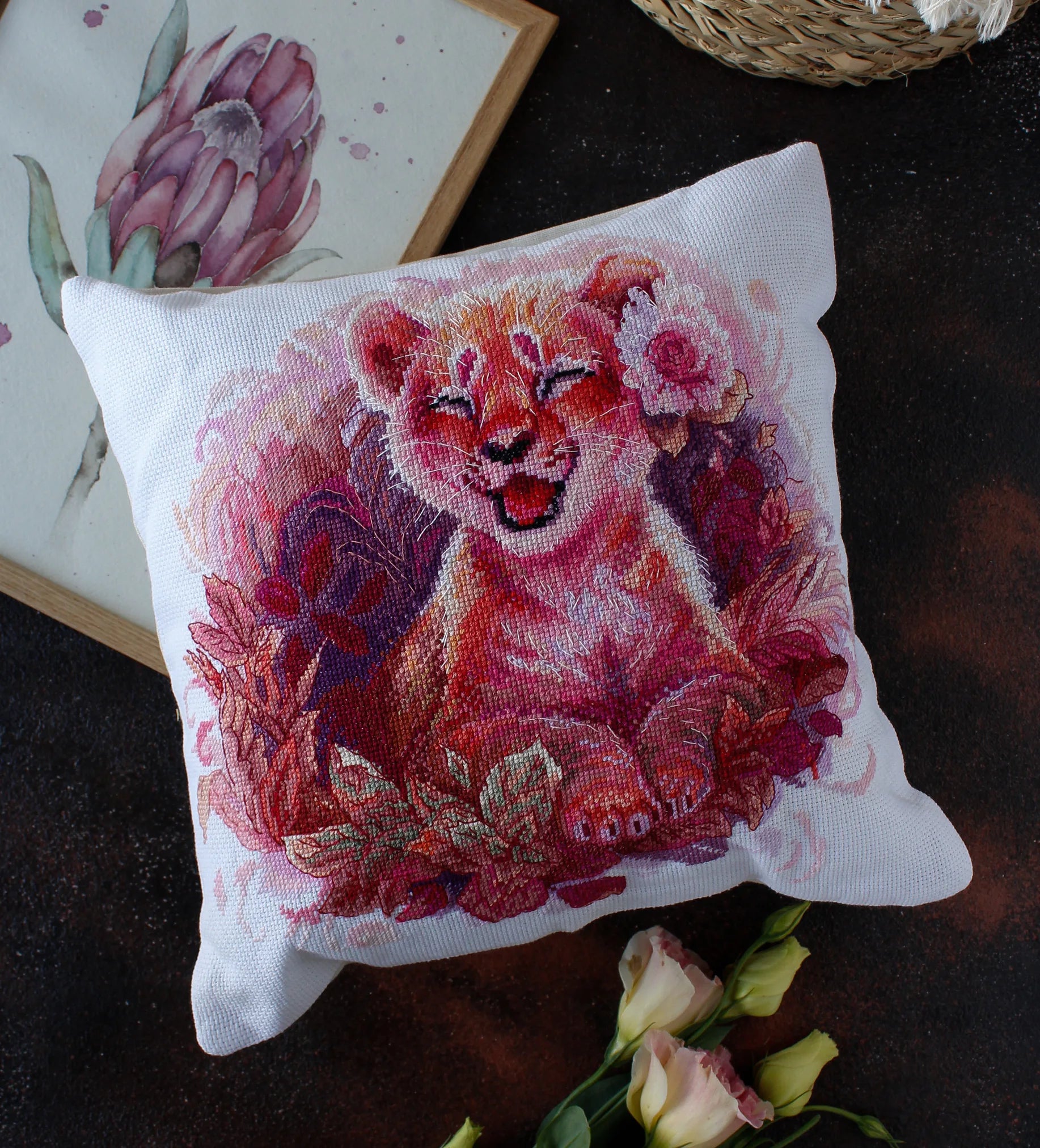 Cross Stitch Kit For Cushion Cross-stitch kits Little lioness