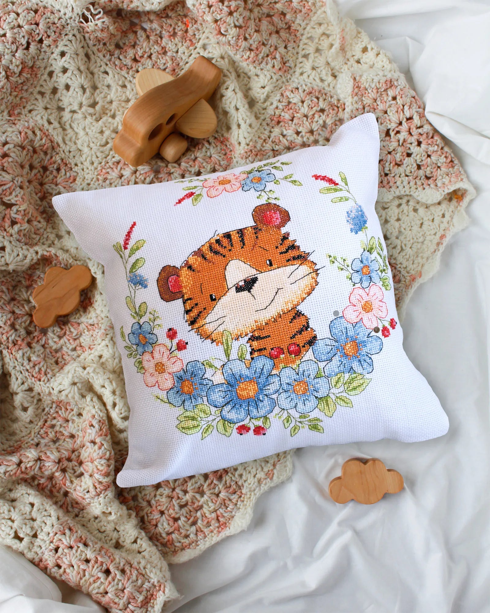 Cross Stitch Kit For Cushion Cross-stitch kits Tiger cub
