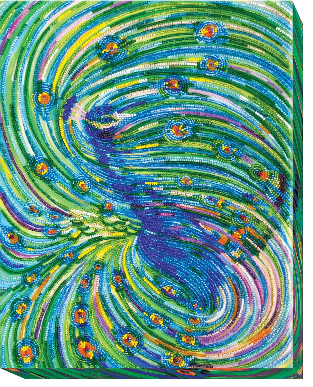 Bead Embroidery Kit Main Bead Embroidery Kit Emerald whirlpool