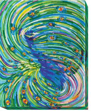 Bead Embroidery Kit Main Bead Embroidery Kit Emerald whirlpool