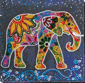 Bead Embroidery Kit Mid-sized bead embroidery kit Indian elephant