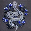 Bead Embroidery Kit Mini Bead embroidery kit Silver serpentine