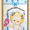 Postcards Bead Embroidery Kit Angel
