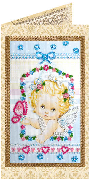 Postcards Bead Embroidery Kit Angel