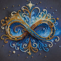 Bead Embroidery Kit Mini Bead embroidery kit Infinity