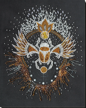 Bead Embroidery Kit Main Bead Embroidery Kit Scarab beetle