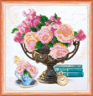 Bead Embroidery Kit Mini Bead embroidery kit Garden flowers