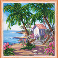 Bead Embroidery Kit Mini Bead embroidery kit Hut by the sea