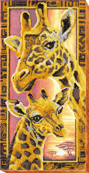 Bead Embroidery Kit Main Bead Embroidery Kit Giraffes