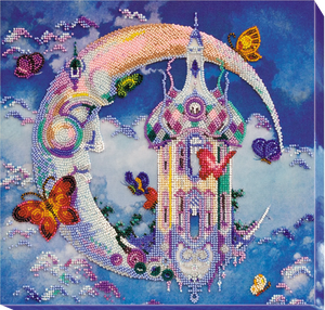 Bead Embroidery Kit Main Bead Embroidery Kit Face of the moon