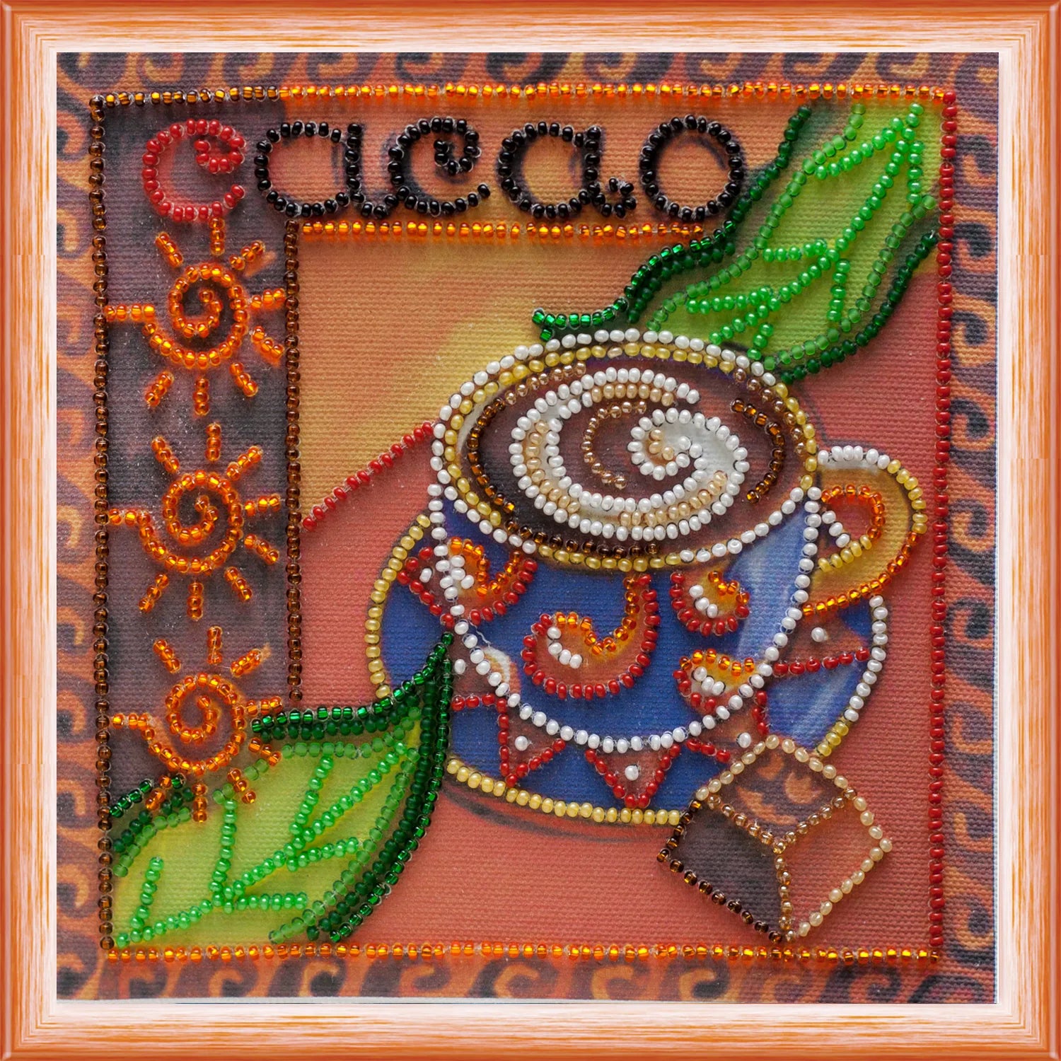 Bead Embroidery Kit Mini Bead embroidery kit Cacao