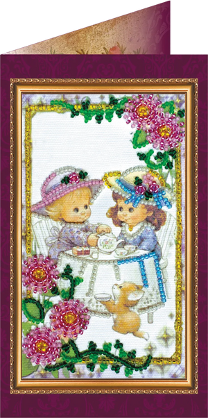 Postcards Bead Embroidery Kit Postcard Bead embroidery kit Dear playmate