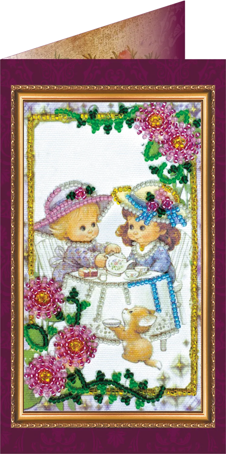 Postcards Bead Embroidery Kit Postcard Bead embroidery kit Dear playmate