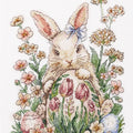 Cross Stitch Kit Cross-stitch kits Easter bunny waiting (Easter Scenes)