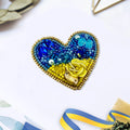 Brooch Embroidery Kit Decoration My heart