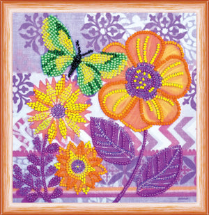 Bead Embroidery Kit Mini Bead embroidery kit Amazing flowers