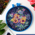 Cross Stitch Kit Cross-stitch kits Watercolor viola