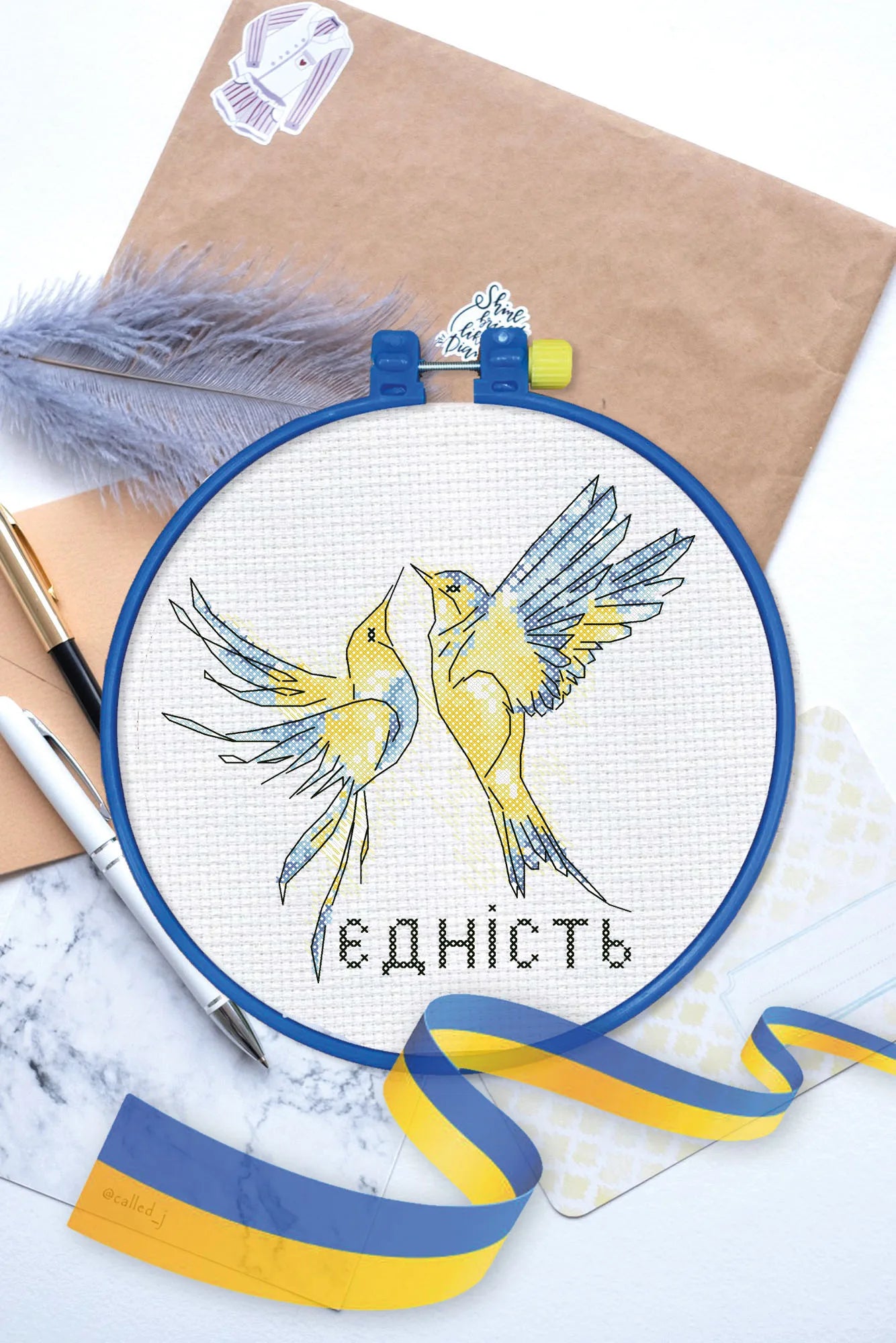 Cross Stitch Kit Cross-stitch kits Symbol of peace