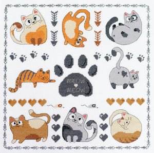 Cross Stitch Kit Cross-stitch kits Meow-meow