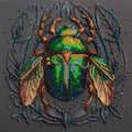 Bead Embroidery Kit Main Bead Embroidery Kit Emerald beetle